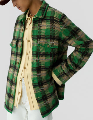 Kaschmir-Overshirt Plaid Work