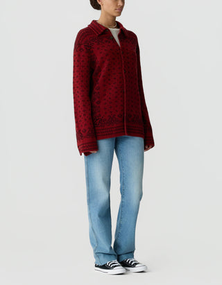 Gemustertes Kaschmir-Overshirt Wild Rag