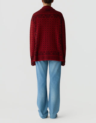 Gemustertes Kaschmir-Overshirt Wild Rag