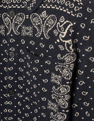 Gemustertes Kaschmir-Overshirt Wild Rag