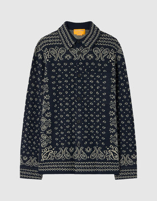 Gemustertes Kaschmir-Overshirt Wild Rag