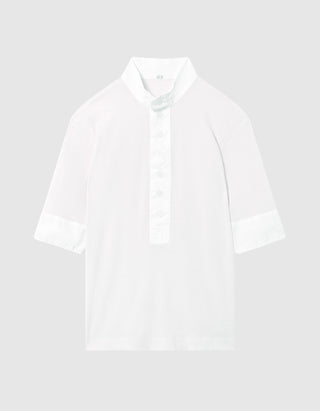 Ripp-Shirt Maria mit Knopfleiste