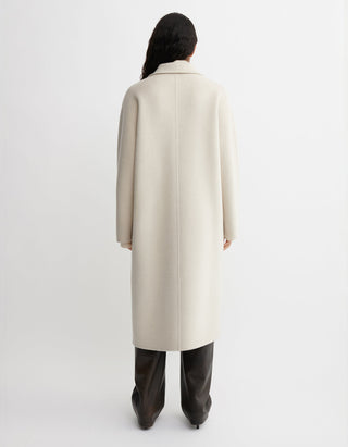 Doppelreihiger Woll-Mantel Marisa mit Seidenanteil