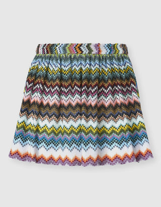 Gemusterte Cover-Up Shorts