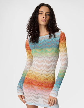 Mini-Viskose-Mix Kleid