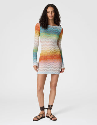 Mini-Viskose-Mix Kleid