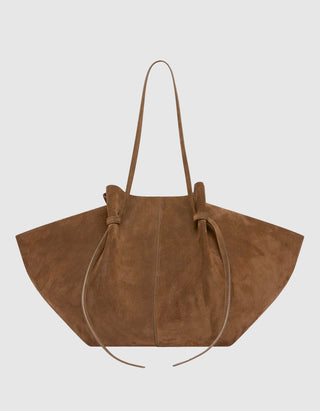 Veloursleder-Tasche Large Mochi