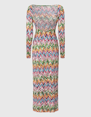 Cover-Up-Kleid mit Rückenausschnitt und Schlitz