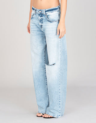 Destroyed Wide-Leg Jeans Bea