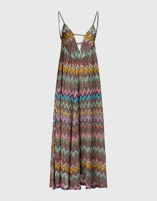 Gemustertes Cover-Up Kleid