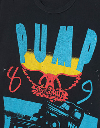 Bedrucktes T-Shirt Aerosmith im Vintage-Look