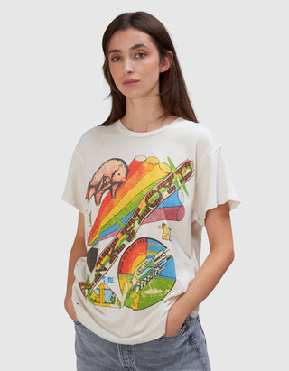 Bedrucktes T-Shirt Pink Floyd im Vintage-Look