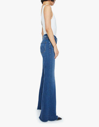 High-Rise Flare-Leg Jeans Lil Doozy Fray in PETITE-Größe