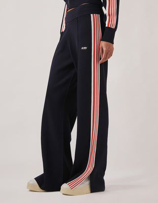 Strick-Jogginghose mit seitlichem Streifen