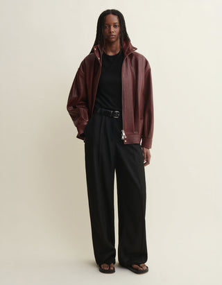 Oversize-Lederjacke Paula