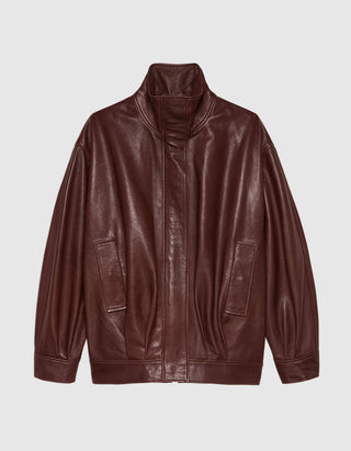 Oversize-Lederjacke Paula