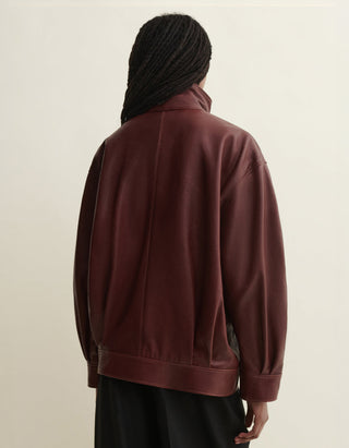 Oversize-Lederjacke Paula
