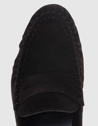 Veloursleder Penny Loafer Wrinkle