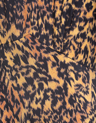 Gemustertes Midi-Kleid Blithe Flutter Sleeve