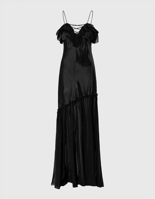 Seiden-Kleid Elaria mit Schnürung