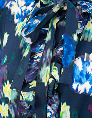 Gemustertes Seiden-Mini-Kleid Viola Silk Mini
