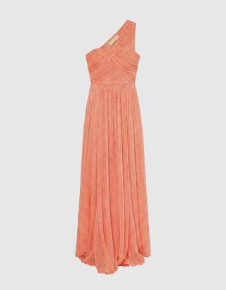 One-Shoulder Maxi-Seiden-Kleid Aureline