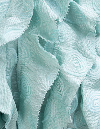 Seiden-Mix Kleid Midi Elvia mit Rüschen