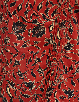 Gemusterte Seiden-Bluse Adoni