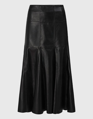Lammleder-Midi-Rock Noemi Fit