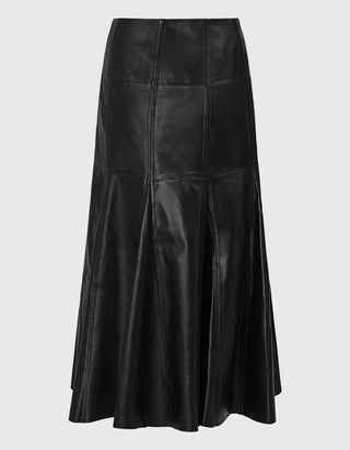 Lammleder-Midi-Rock Noemi Fit
