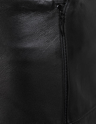 Lammleder-Midi-Rock Noemi Fit