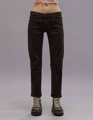 Cropped Straight-Leg Jeans BF