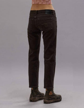Cropped Straight-Leg Jeans BF