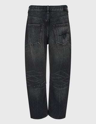 Barrel-Leg Jeans Articulated Knee X-BF
