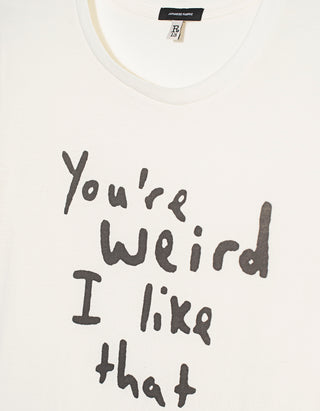 Bedrucktes T-Shirt You're Weird I like that Boy T