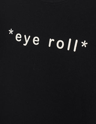 Bedrucktes T-Shirt Eye-Roll mit Kaschmir-Anteil