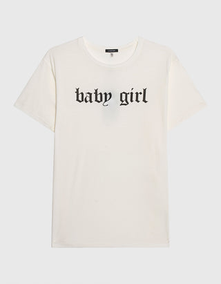 Bedrucktes T-Shirt Baby Girl mit Kaschmir-Anteil
