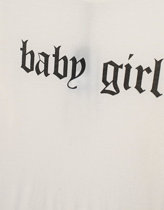 Bedrucktes T-Shirt Baby Girl mit Kaschmir-Anteil