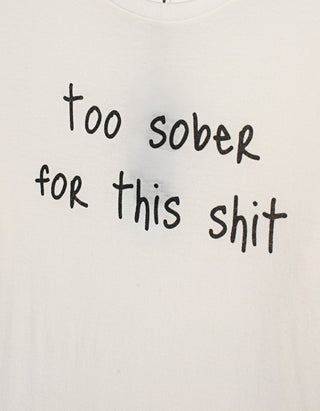 Bedrucktes T-Shirt Too Sober mit Kaschmir-Anteil