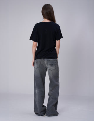 Bedrucktes T-Shirt Boy T mit Kaschmir-Anteil