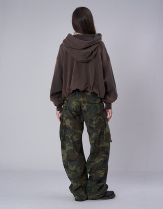 Bedruckter Cropped-Hoody Balloon