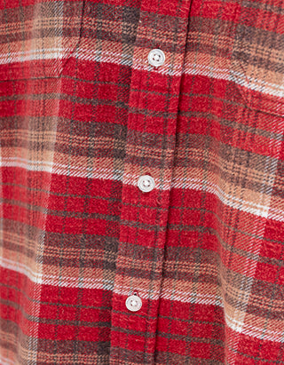 Kariertes Hemd-Kleid Plaid Oversized Boxy