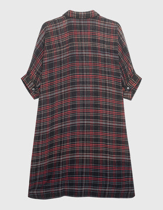 Flanell-Hemdkleid Boxy Plaid