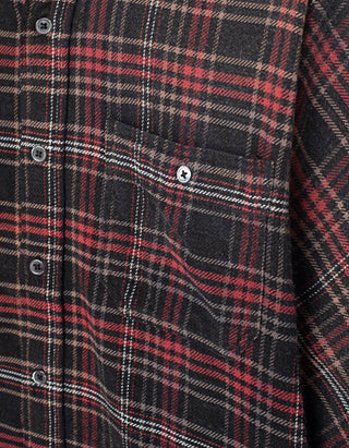 Flanell-Hemdkleid Boxy Plaid