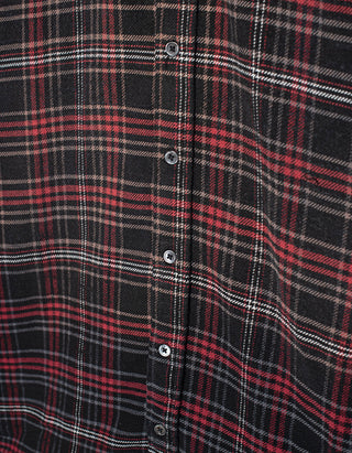 Flanell-Hemdkleid Boxy Plaid