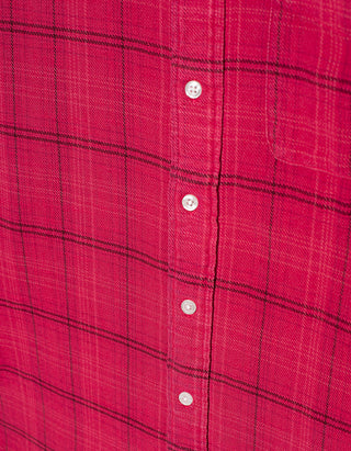 Oversize-Hemd Shredded Seam