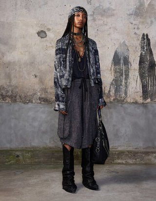 Oversize Seiden-Bluse Bubble