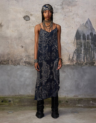Gemustertes Slip-Dress