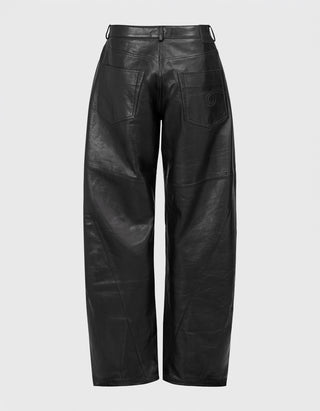 Barrel-Leg Lammleder-Hose Janine