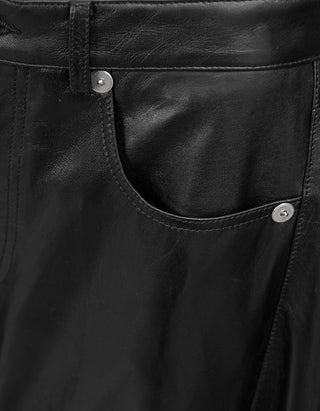 Barrel-Leg Lammleder-Hose Janine